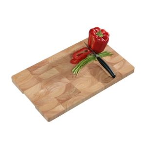 Kesper Profi-Schneidebrett, Gummibaumholz - 45 x 27 x 3 cm